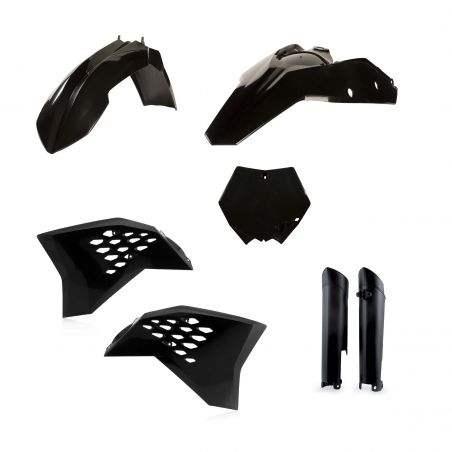 0013977.090 FULL PLASTIC KIT PER KTM 090 - Nero KTM SX-F 350 2008-2010 Acerbis
