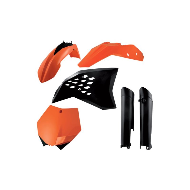 0013977.553 FULL PLASTIC KIT PER KTM 553 - Originale KTM SX-F 350 2008-2010 Acerbis