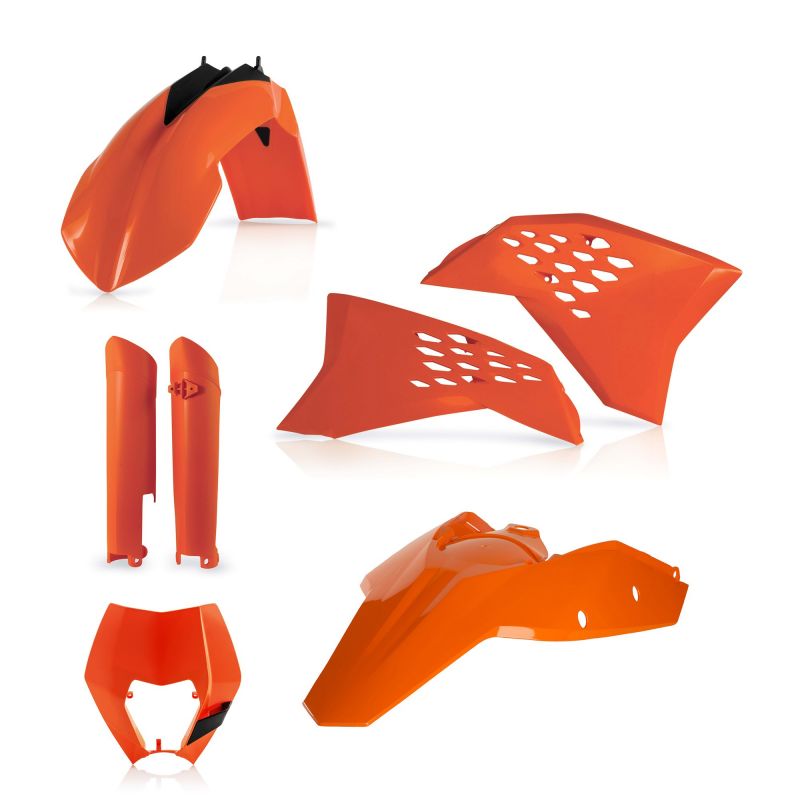 0014219.010 FULL PLASTIC KIT PER KTM 010 - Arancio KTM EXC-F 400 2008-2011 Acerbis