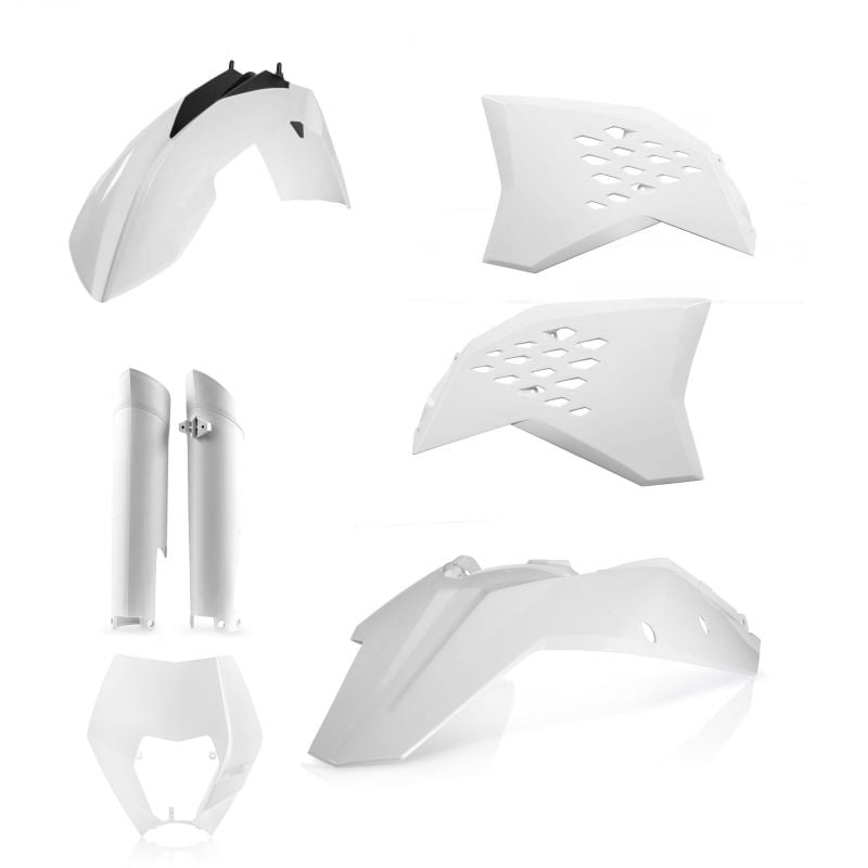 0014219.030 FULL PLASTIC KIT PER KTM 030 - Bianco KTM EXC-F 350 2008-2011 Acerbis