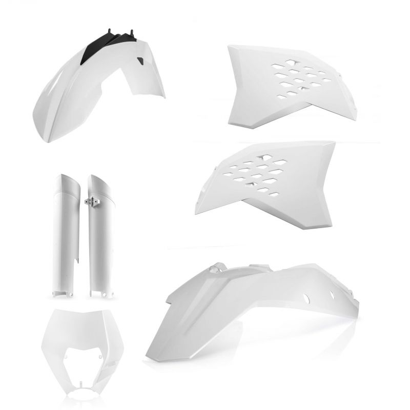 0014219.030 FULL PLASTIC KIT PER KTM 030 - Bianco KTM EXC-F 450 2008-2011 Acerbis
