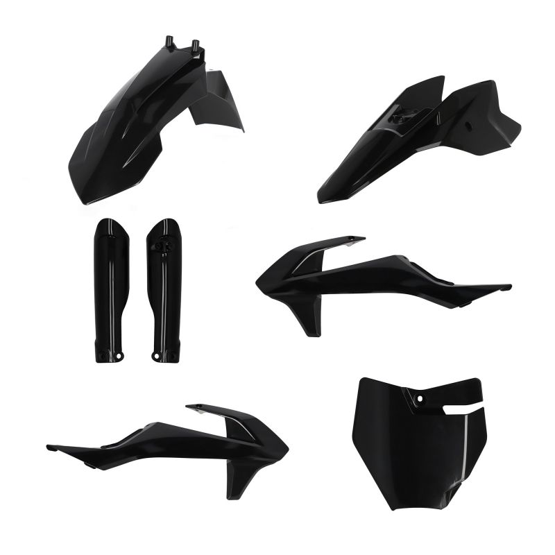 0025506.090 FULL PLASTIC KIT PER KTM 090 - Nero KTM SX 50 2016-2023 Acerbis