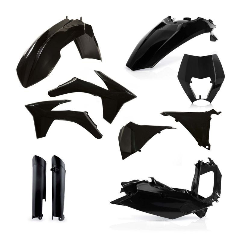 0016234.090 FULL PLASTIC KIT PER KTM 090 - Nero KTM EXC-F 450 2012-2013 Acerbis