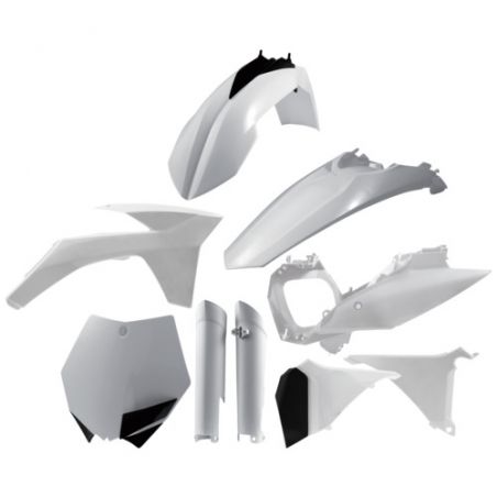 0015701.030 FULL PLASTIC KIT PER KTM 030 - Bianco KTM SX 250 2011 Acerbis