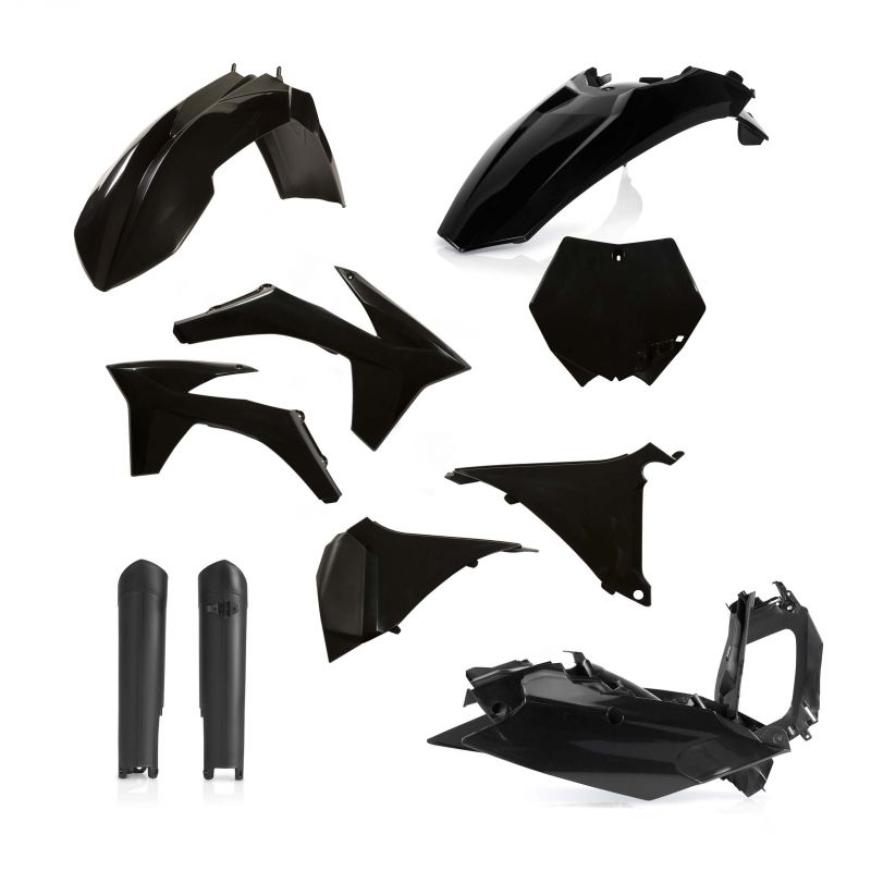 0015701.090 FULL PLASTIC KIT PER KTM 090 - Nero KTM SX 150 2011 Acerbis