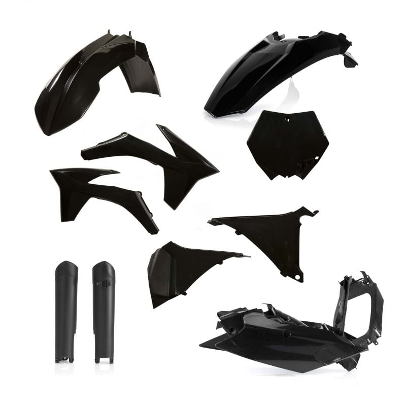 0015701.090 FULL PLASTIC KIT PER KTM 090 - Nero KTM SX 250 2011 Acerbis