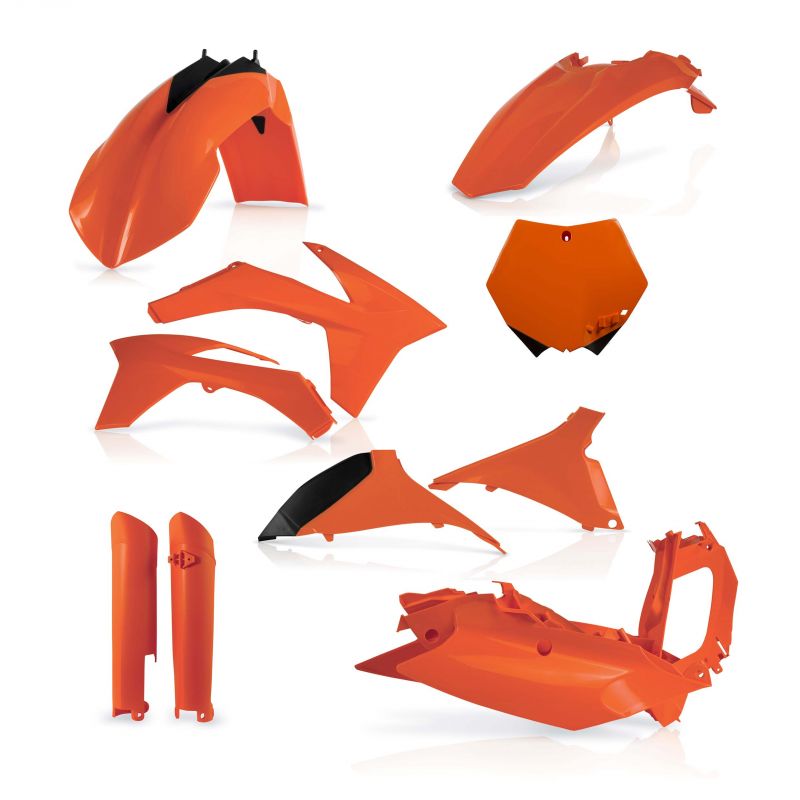 0015702.010 FULL PLASTIC KIT PER KTM 010 - Arancio KTM SX 150 2012 Acerbis