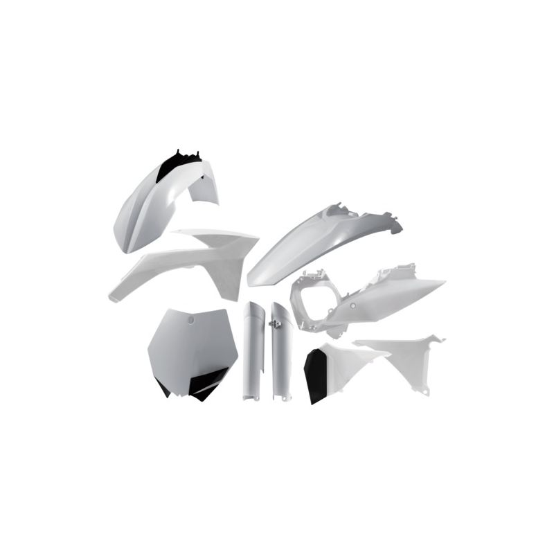 0015702.030 FULL PLASTIC KIT PER KTM 030 - Bianco KTM SX 150 2012 Acerbis