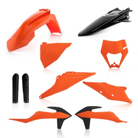 0024054.553 FULL PLASTIC KIT PER KTM 553 - Originale KTM EXC 250 TPI 2020-2023 Acerbis