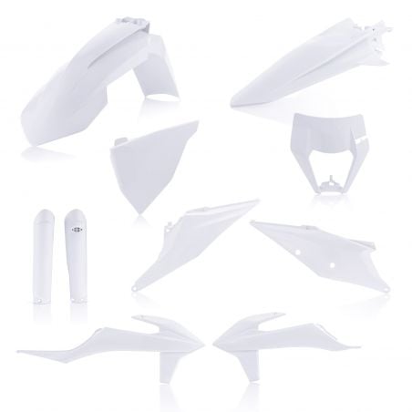 0024054.031 FULL PLASTIC KIT PER KTM 031 - Bianco 2 KTM EXC-F 450 2020-2023 Acerbis