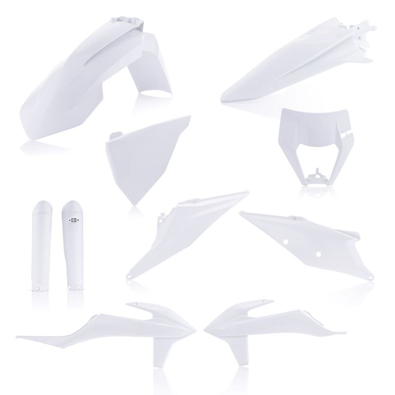 0024054.031 FULL PLASTIC KIT PER KTM 031 - Bianco 2 KTM XCF-W 450 2023 Acerbis
