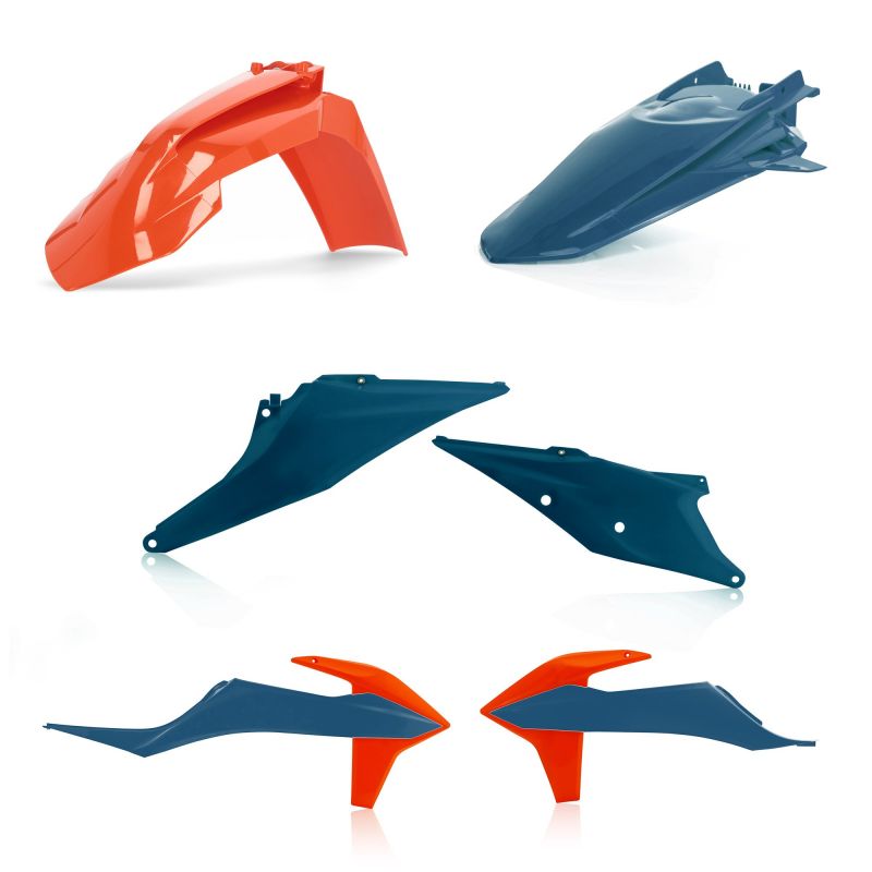 0024053.243 PLASTIC KIT 243 - Blu/Arancio KTM XCF-W 450 2023 Acerbis