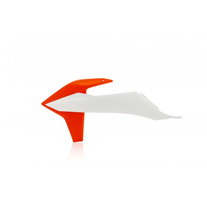 0023500.229 SPOILER RADIATORE 229 - Bianco/Arancio KTM SX 125 2019-2022 Acerbis
