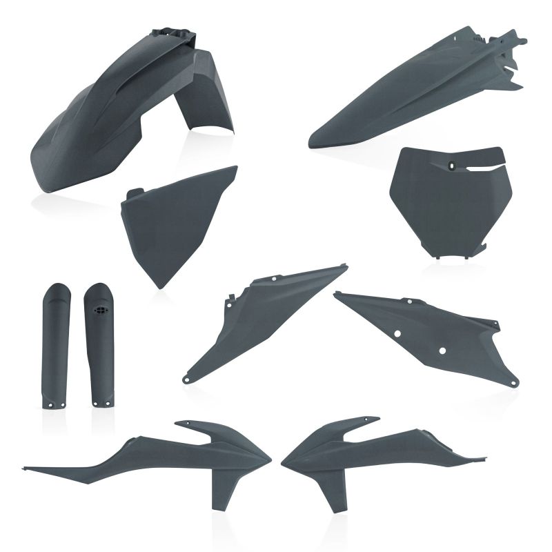 0023479.072 FULL PLASTIC KIT PER KTM 072 - grigio metallico KTM SX 125 2019-2022 Acerbis