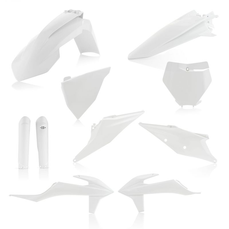 0023479.030 FULL PLASTIC KIT PER KTM 030 - Bianco KTM XC 250 TPI 2020-2022 Acerbis