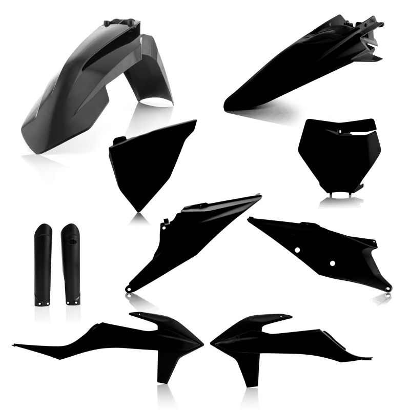 0023479.090 FULL PLASTIC KIT PER KTM 090 - Nero KTM XC-F 250 2019-2022 Acerbis