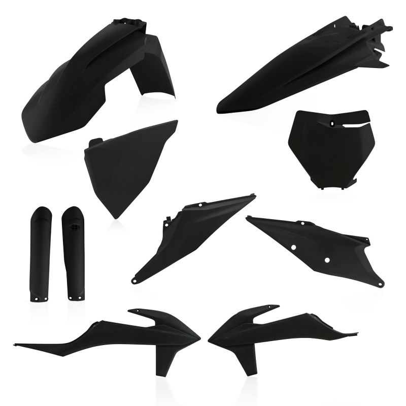 0023479.092 FULL PLASTIC KIT PER KTM 092 - nero metallico KTM SX-F 450 2019-2022 Acerbis