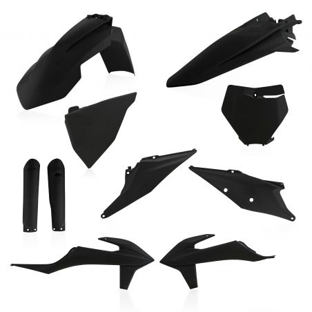 0023479.092 FULL PLASTIC KIT PER KTM 092 - nero metallico KTM XC-F 450 2019-2022 Acerbis