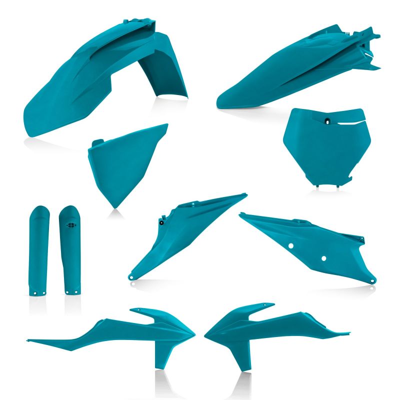 0023479.132 FULL PLASTIC KIT PER KTM 132 - verde 3 KTM SX-F 250 2019-2022 Acerbis
