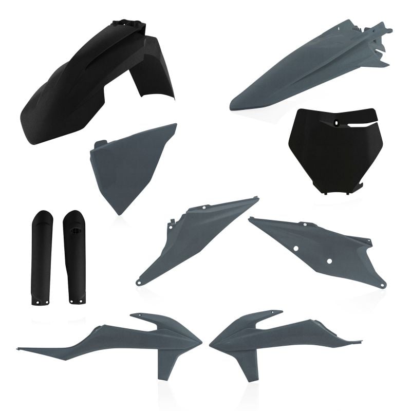0023479.319 FULL PLASTIC KIT PER KTM 319 - Nero/Grigio KTM XC 300 TPI 2020-2022 Acerbis