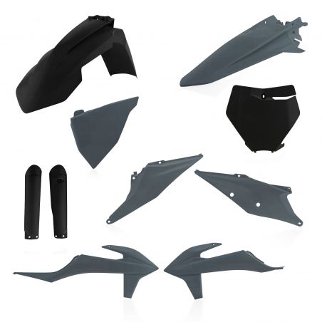 0023479.319 FULL PLASTIC KIT PER KTM 319 - Nero/Grigio KTM XC-F 450 2019-2022 Acerbis