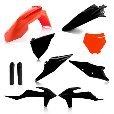 0023479.313 FULL PLASTIC KIT PER KTM 313 - Nero/Arancio KTM SX-F 250 2019-2022 Acerbis