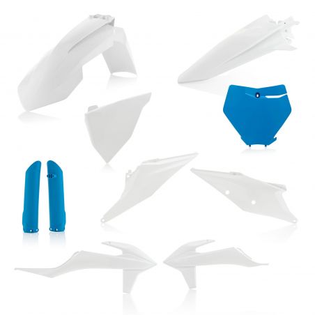 0023479.232 FULL PLASTIC KIT PER KTM 232 - Bianco/Blu KTM SX-F 350 2019-2022 Acerbis