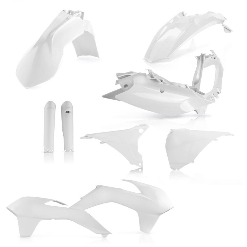0021811.030 FULL PLASTIC KIT PER KTM 030 - Bianco KTM EXC-F 500 2016 Acerbis