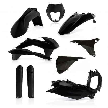 0021811.090 FULL PLASTIC KIT PER KTM 090 - Nero KTM EXC-F 450 2016 Acerbis