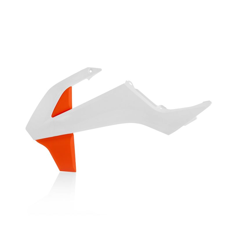 0021814.229 SPOILER RADIATORI 229 - Bianco/Arancio KTM SX 65 2016-2023 Acerbis