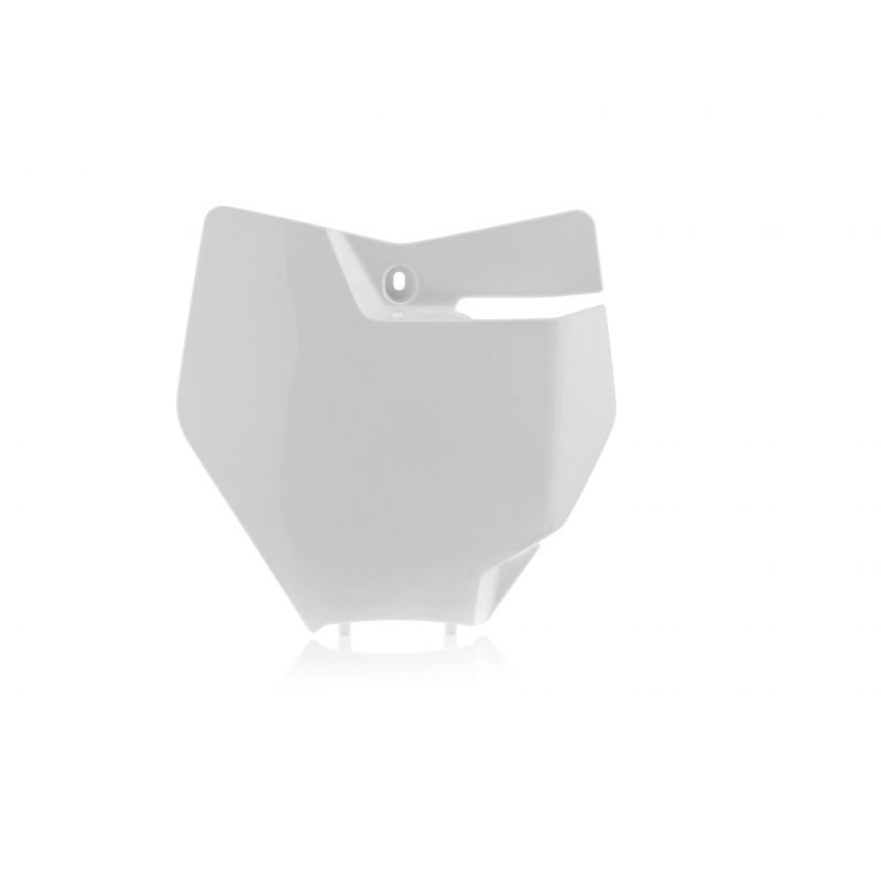 0021748.030 TABELLA PORTANUMERO ANTERIORE 030 - Bianco KTM SX 250 2017-2018 Acerbis
