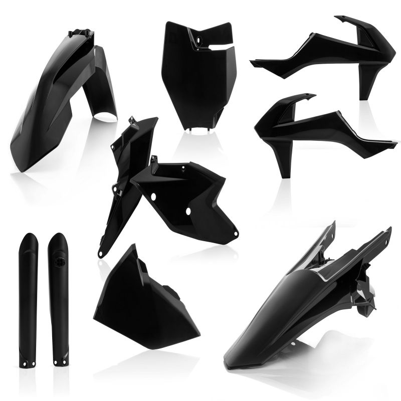0021741.090 FULL PLASTIC KIT PER KTM 090 - Nero KTM SX 125 2016-2018 Acerbis