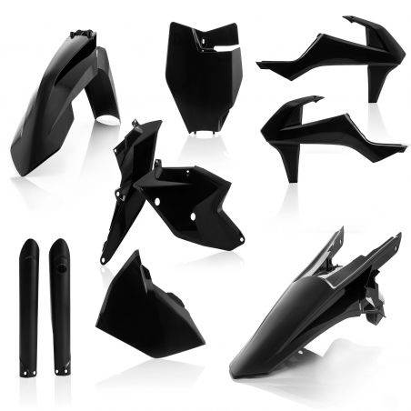 0021741.090 FULL PLASTIC KIT PER KTM 090 - Nero KTM SX 125 2016-2018 Acerbis