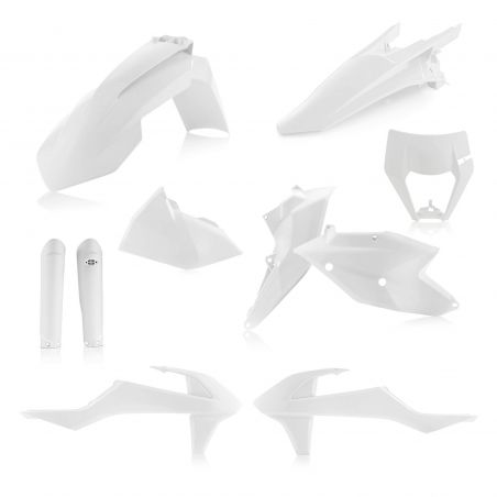 0022371.030 FULL PLASTIC KIT PER KTM 030 - Bianco KTM XC-W 300 TPI 2019 Acerbis
