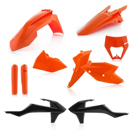 0022371.553 FULL PLASTIC KIT PER KTM 553 - Originale KTM EXC 300 2017 Acerbis