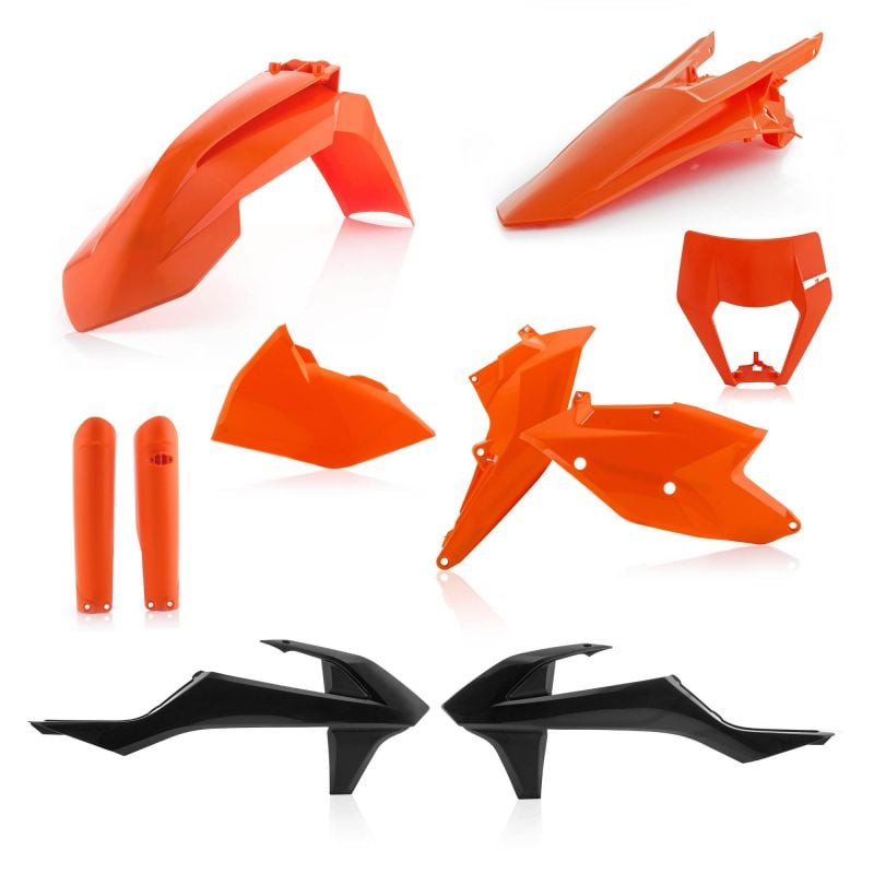 0022371.553 FULL PLASTIC KIT PER KTM 553 - Originale KTM XC-W 250 TPI 2019 Acerbis