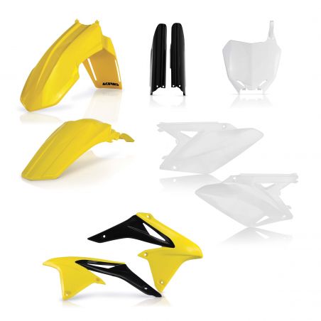 0013984.553.018 FULL PLASTIC KIT PER SUZUKI 553.018 - Replica 018 SUZUKI RM-Z 250 2010-2018 Acerbis