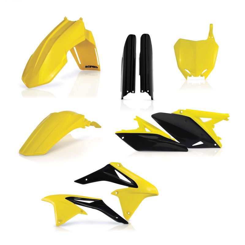 0013984.553.017 FULL PLASTIC KIT PER SUZUKI 553.017 - Replica 017 SUZUKI RM-Z 250 2010-2018 Acerbis