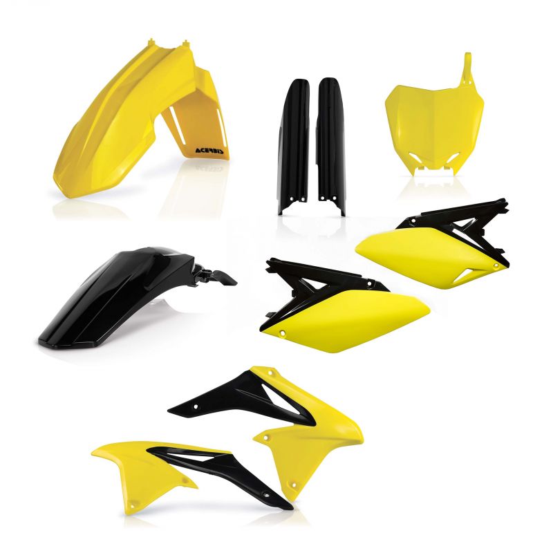 0013984.553.014 FULL PLASTIC KIT PER SUZUKI 553.014 - Replica 014 SUZUKI RM-Z 250 2010-2018 Acerbis