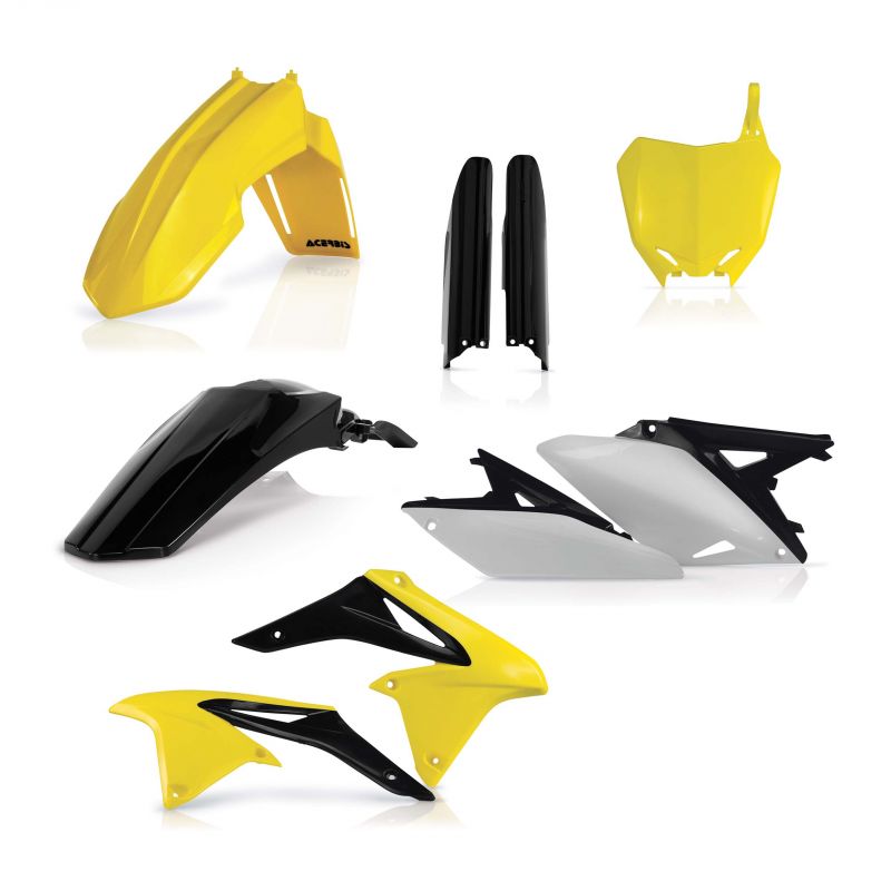 0013984.553.013 FULL PLASTIC KIT PER SUZUKI 553.013 - Replica 013 SUZUKI RM-Z 250 2010-2018 Acerbis