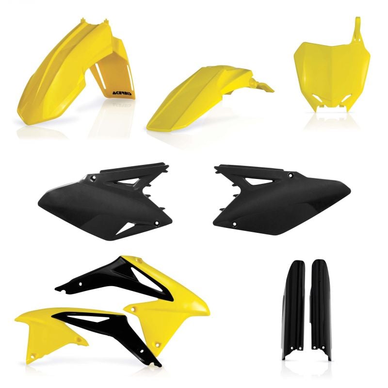 0013982.553.017 FULL PLASTIC KIT PER SUZUKI 553.017 - Replica 017 SUZUKI RM-Z 450 2008-2017 Acerbis