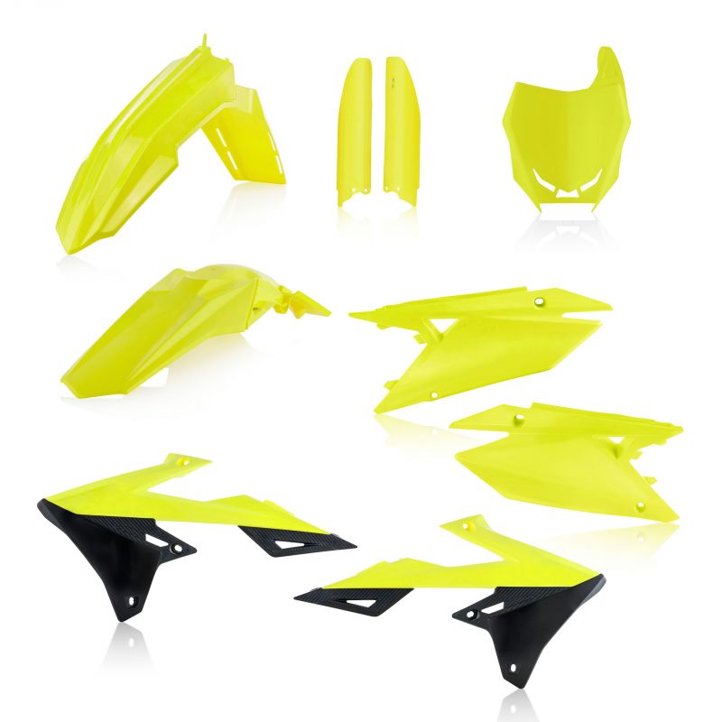 0023067.061 FULL PLASTIC KIT PER SUZUKI 061 - Giallo 2 SUZUKI RM-Z 250 2019-2024 Acerbis