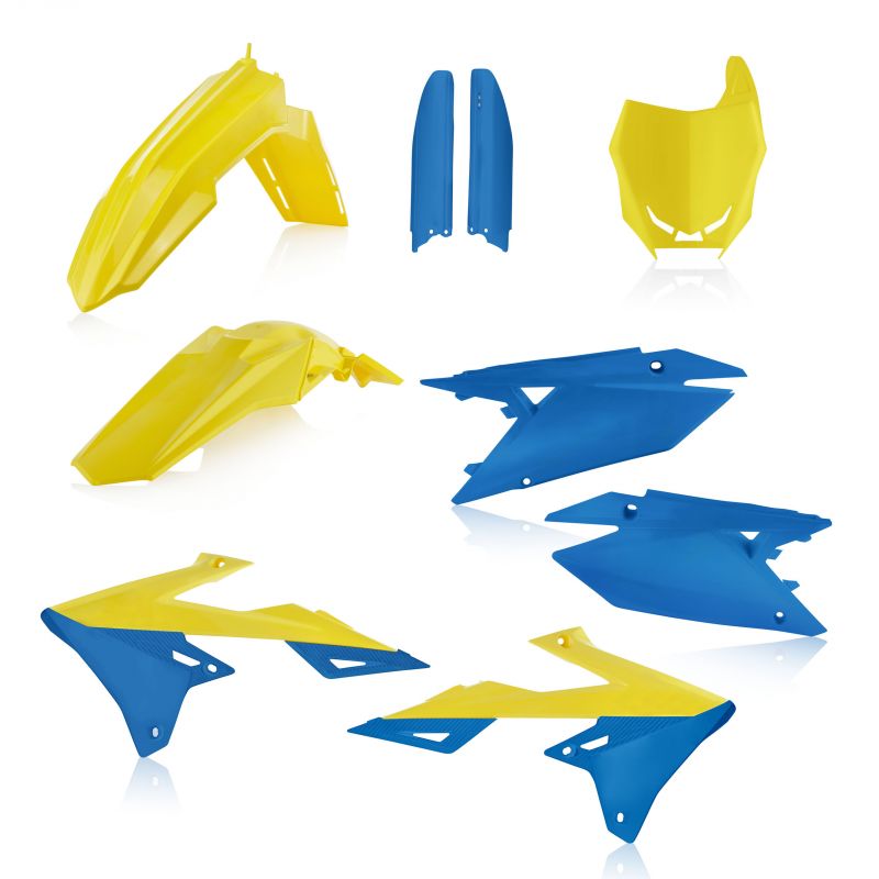 0023067.274 FULL PLASTIC KIT PER SUZUKI 274 - Giallo/Blu SUZUKI RM-Z 250 2019-2024 Acerbis