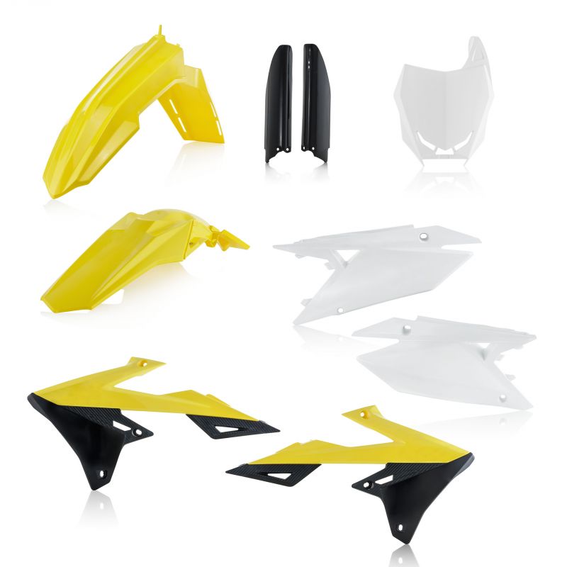 0023067.553 FULL PLASTIC KIT PER SUZUKI 553 - Originale SUZUKI RM-Z 450 2018-2024 Acerbis