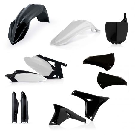 0013980.090.030 FULL PLASTIC KIT PER YAMAHA 090.030 - Nero 030 YAMAHA YZ 450 F 2010-2013 Acerbis