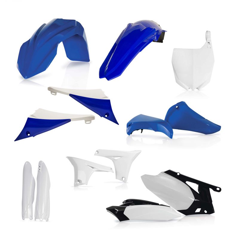 0013980.553.041 FULL PLASTIC KIT PER YAMAHA 553.041 - Replica 41 YAMAHA YZ 450 F 2010-2013 Acerbis