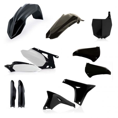 0013980.090.031 FULL PLASTIC KIT PER YAMAHA 090.031 - Nero 031 YAMAHA YZ 450 F 2010-2013 Acerbis