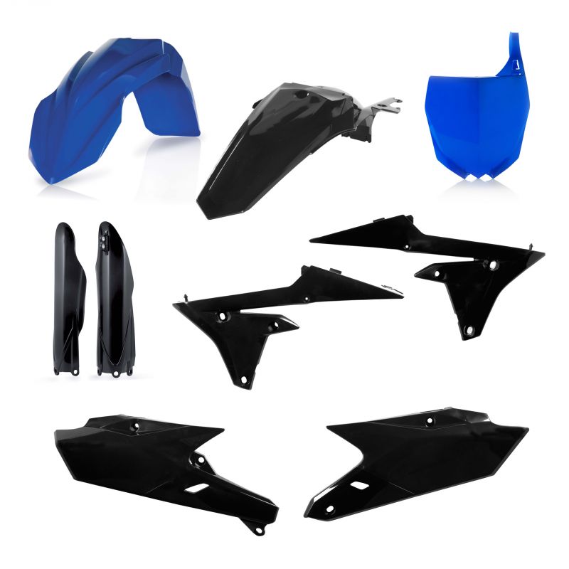 0017563.316 FULL PLASTIC KIT PER YAMAHA 316 - Nero/Blu YAMAHA YZ 250 F 2014-2018 Acerbis