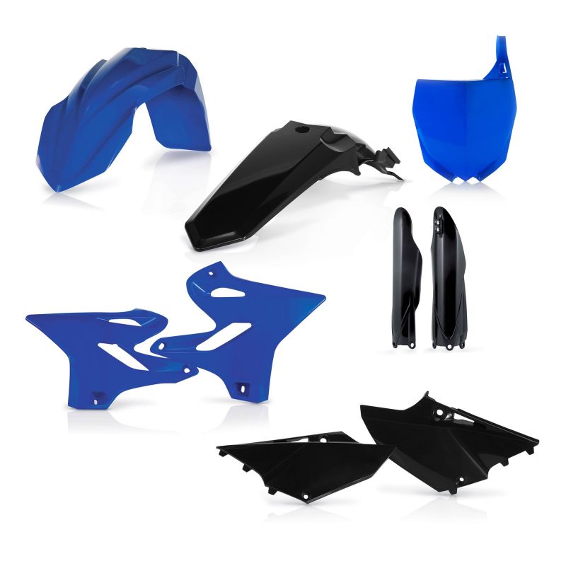 0017875.316 FULL PLASTIC KIT PER YAMAHA 316 - Nero/Blu YAMAHA WR 125 2T 2015-2021 Acerbis