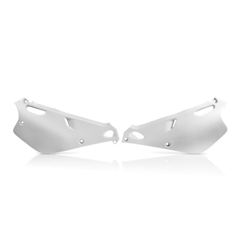 0003852.030 PORTANUMERO LATERALI 030 - Bianco YAMAHA YZ 80 1995-2001 Acerbis